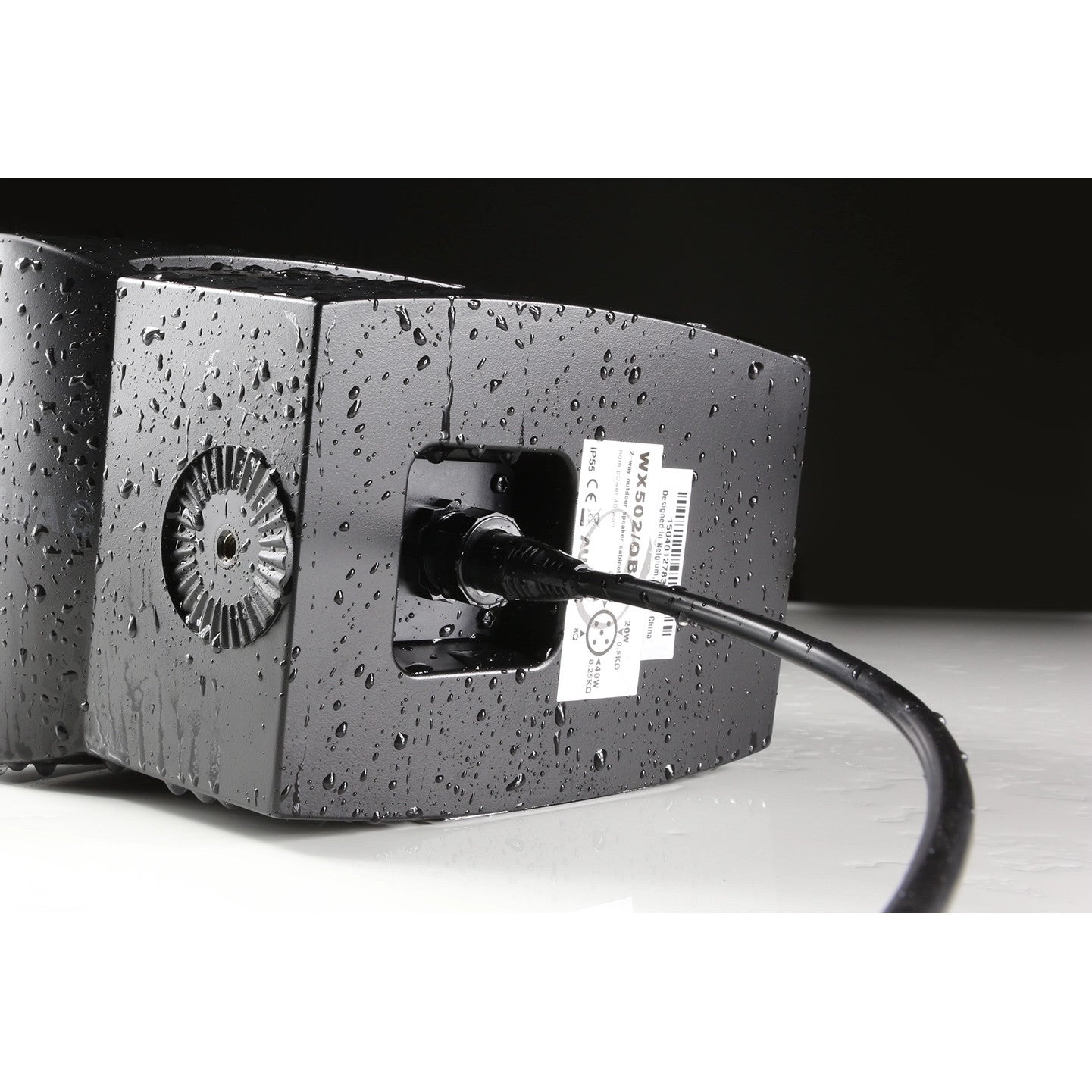 Audac WX302MK2/OB weersbestendige 3 inch speakers (zwart) (set van 2)