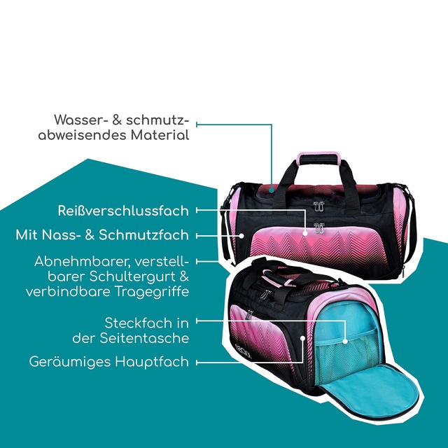 neoxx Sporttasche »Move, Sweet like Sunset« teilweise aus recyceltem Material