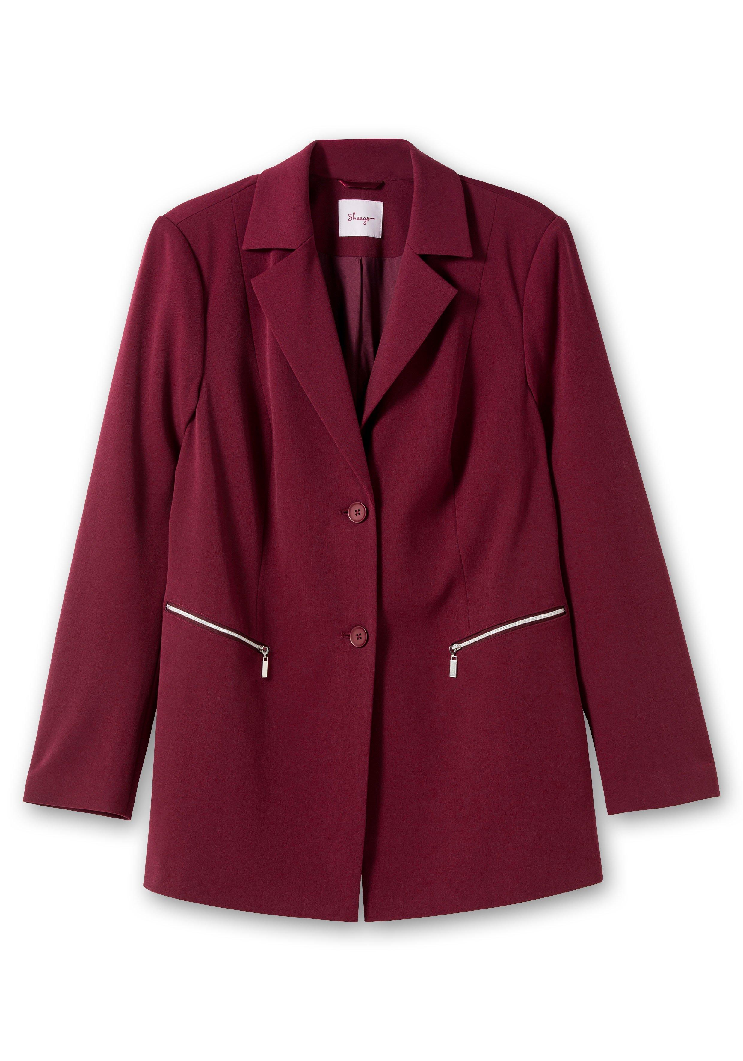 Blazer mit Reißverschluss-Taschen