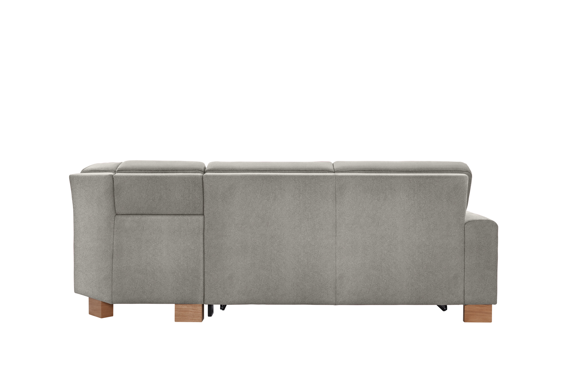 polsterpower Ecksofa - Saddle alu - Basismodell - Ottomane rechts