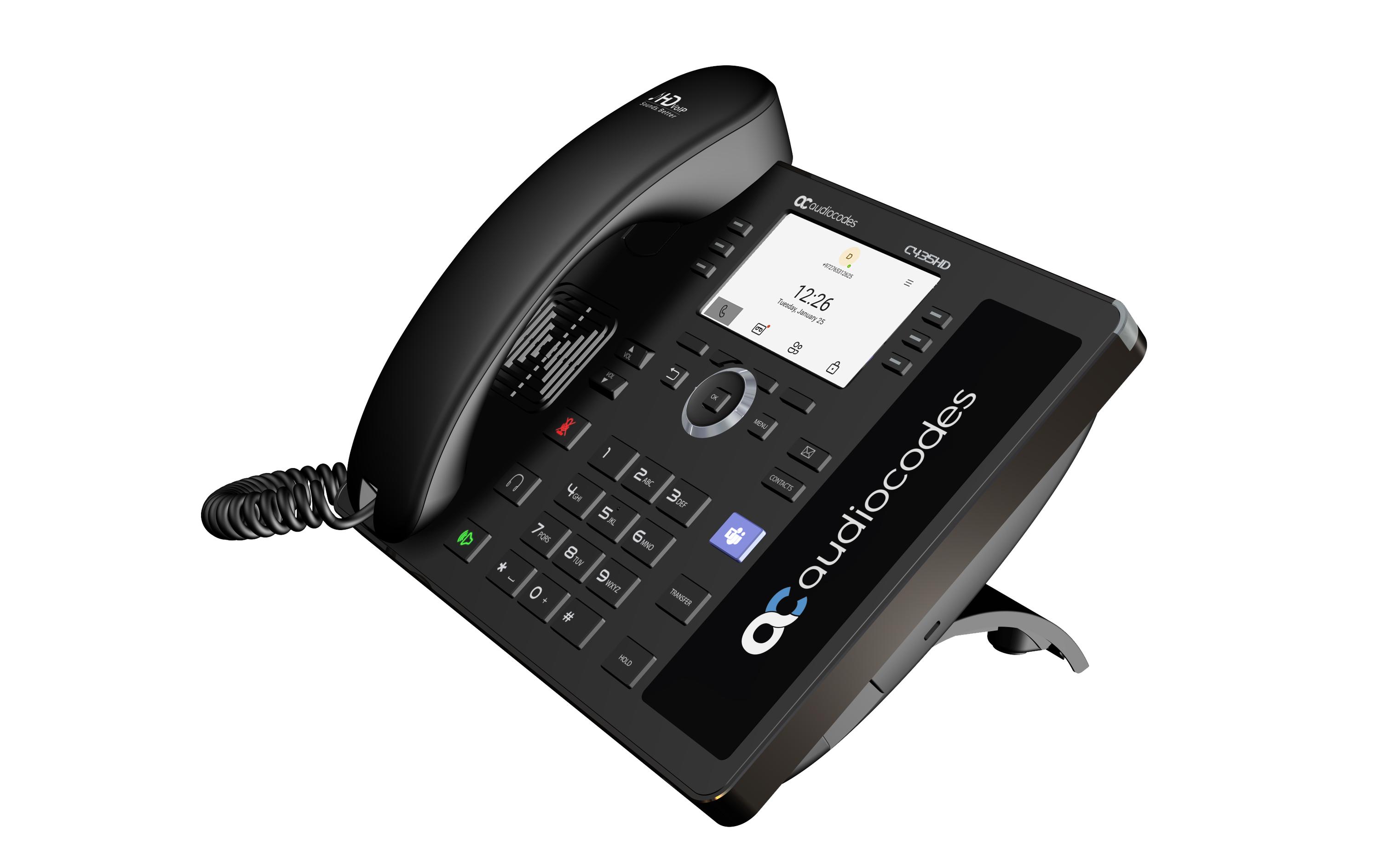Tischtelefon C435HD Microsoft Teams Schwarz<br>Ein günstiges, Microsoft Teams natives Gerät für den Einstieg/Gemeinschaftsbereiche