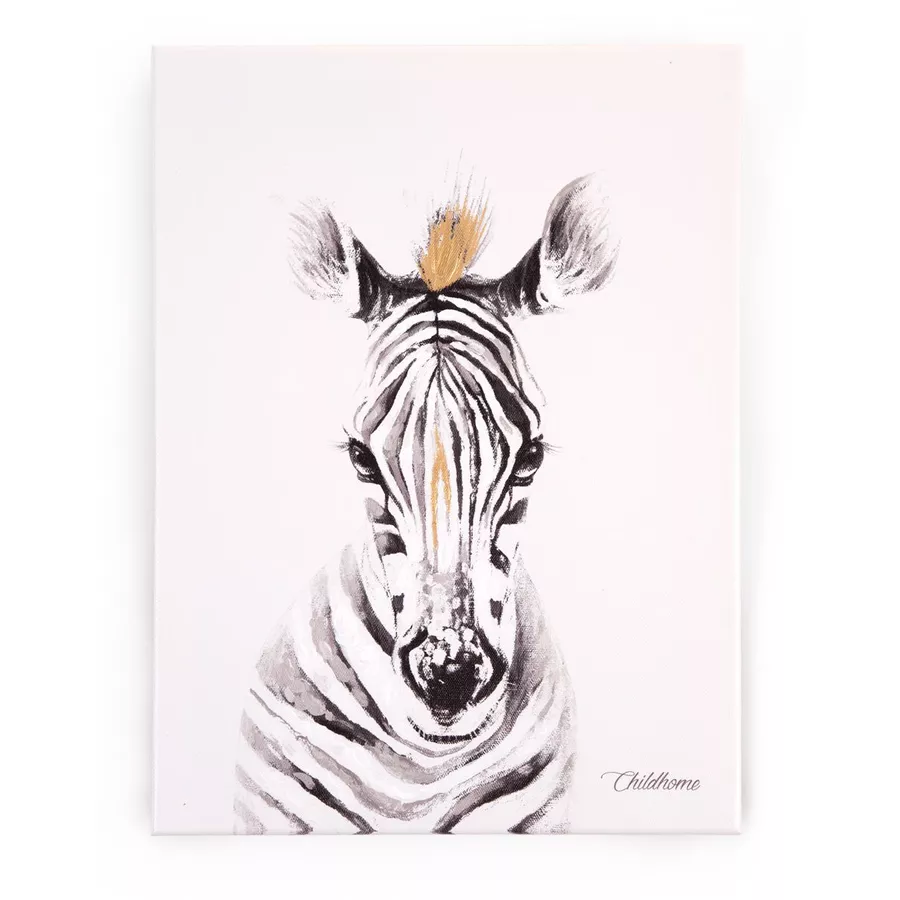 CHILDHOME Ölgemälde Zebra 30 x 40 cm
