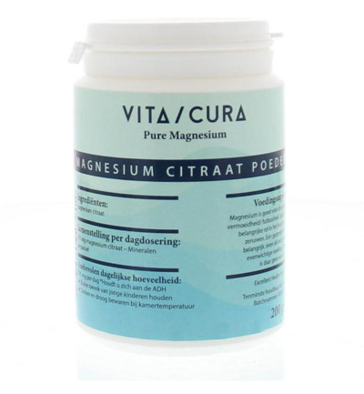 Vita Cura Magnesium citraat poeder (200 gr)