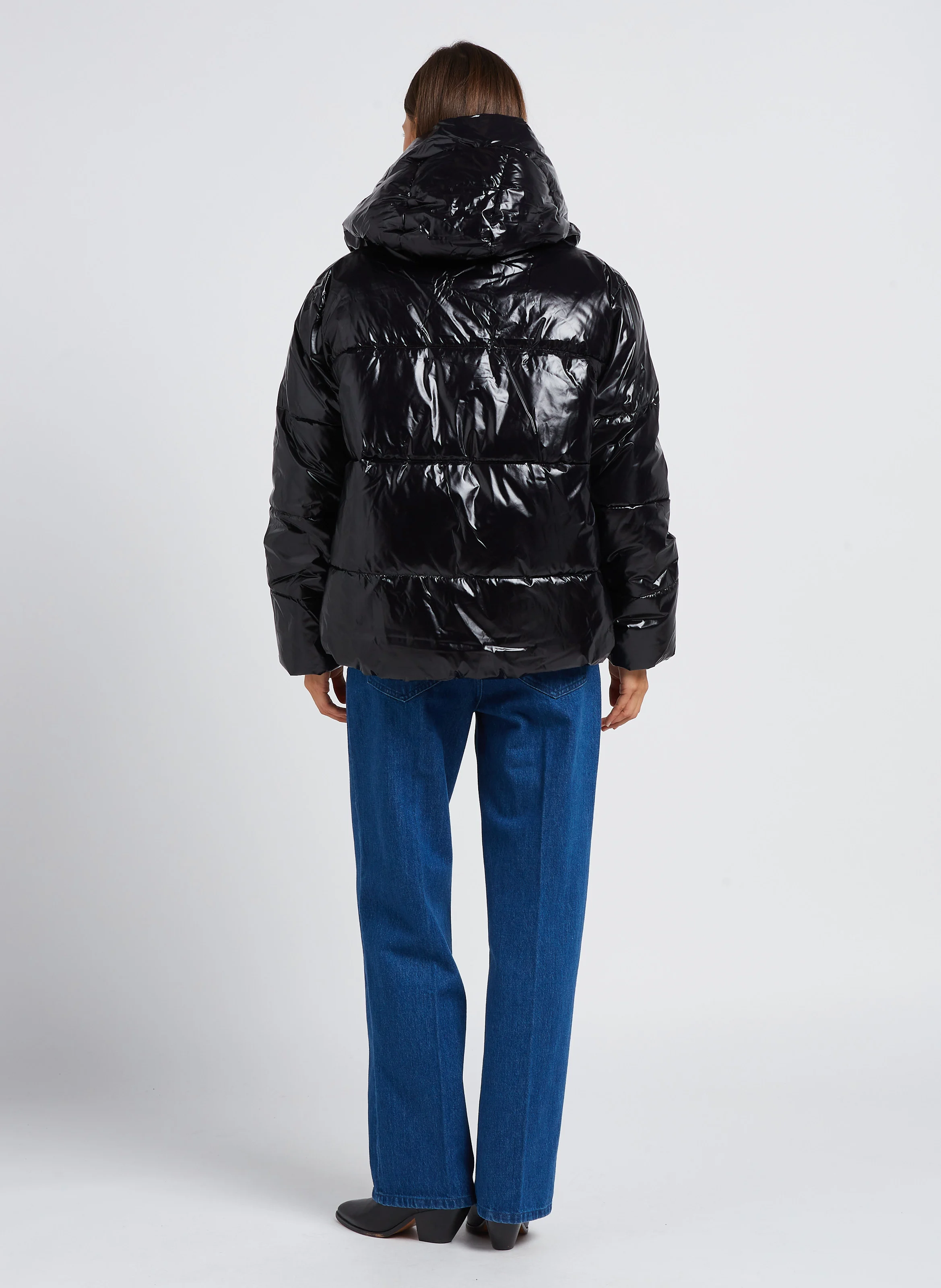 Pull oversize col rond en laine et cachemire | Gris