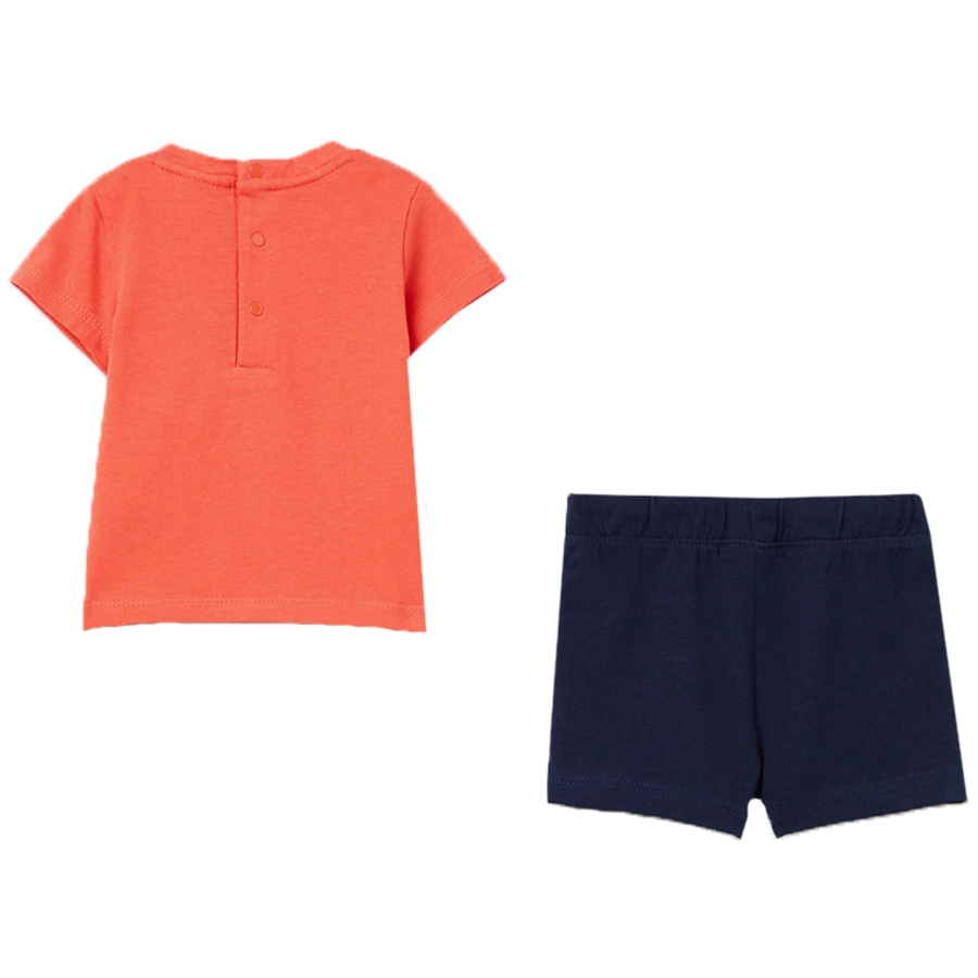 OVS 2-teiliges Set T-Shirt & Shorts Mandarin Red
