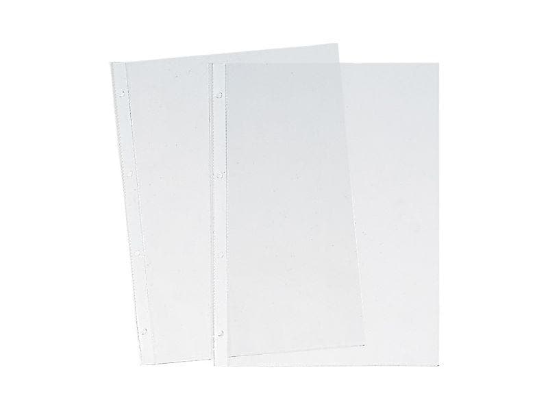Büroline Zeigetasche Glatt 80 my A4, 100 Stück, Transparent 4 Loch Hüllen im A4 Format