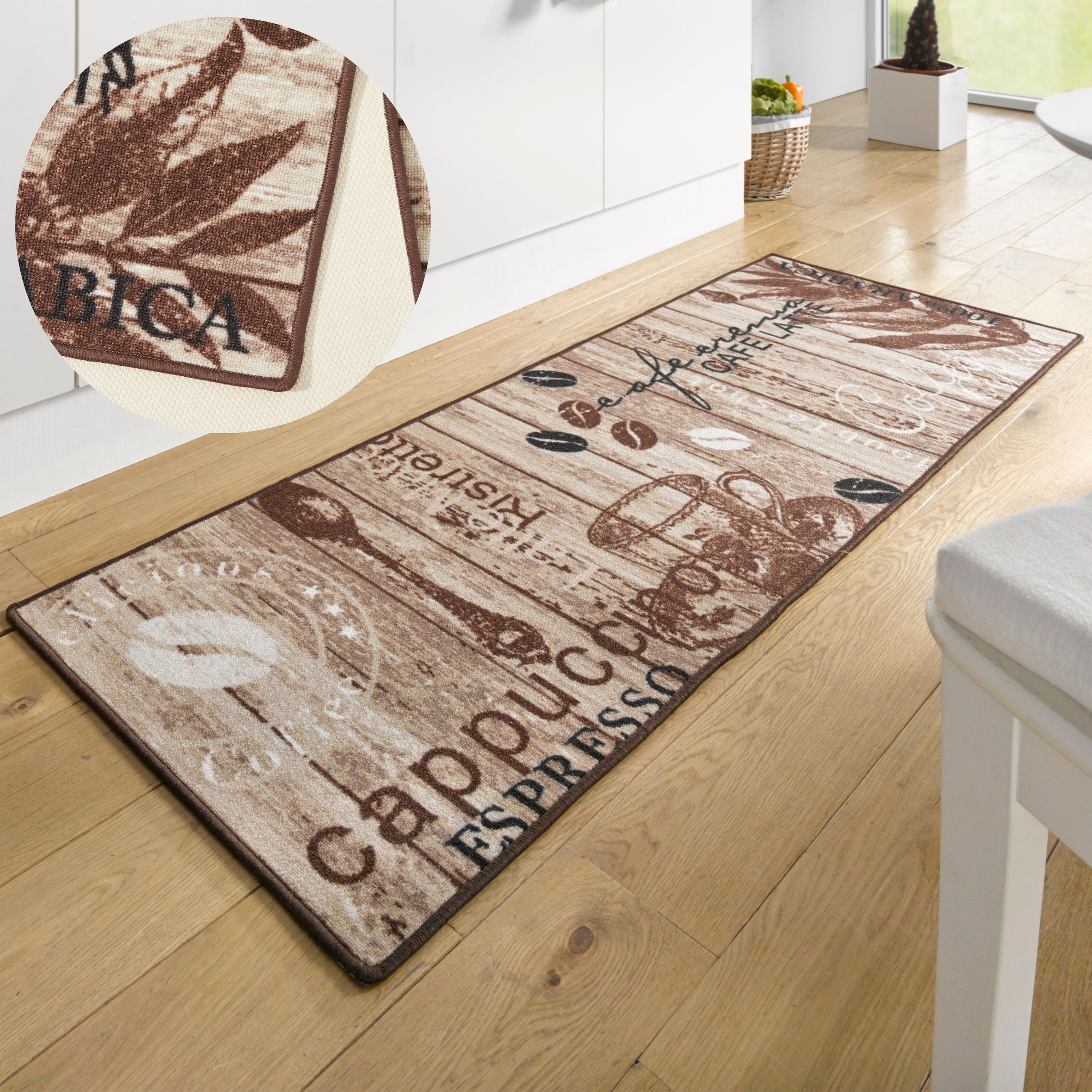 HANSE Home Küchenläufer »Delicious Coffee« rechteckig 8 mm Höhe Läufer, Rutschfest, Küchenteppich, Küche, Teppich, Pflegeleicht