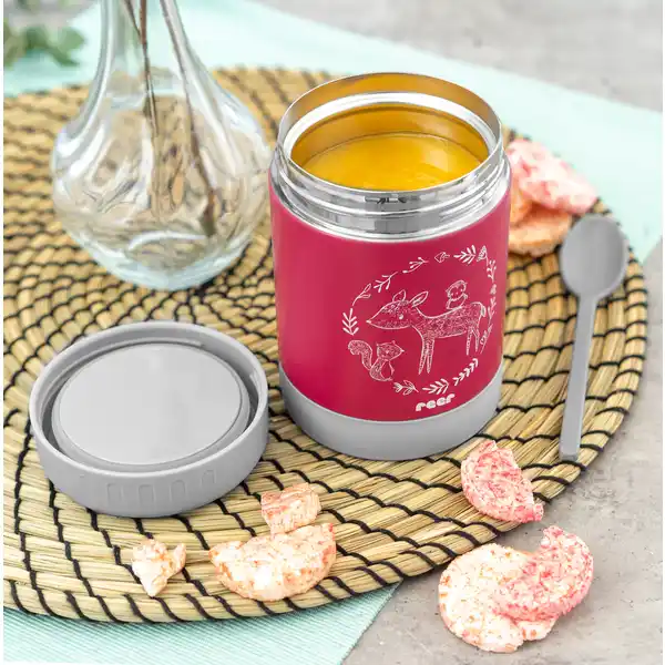 ColourDesign Edelstahl-Warmhaltebox, 300 ml Beerenrot