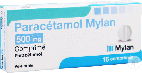 Mylan Sas Paracétamol Comprimés 16 Comprimés 500mg
