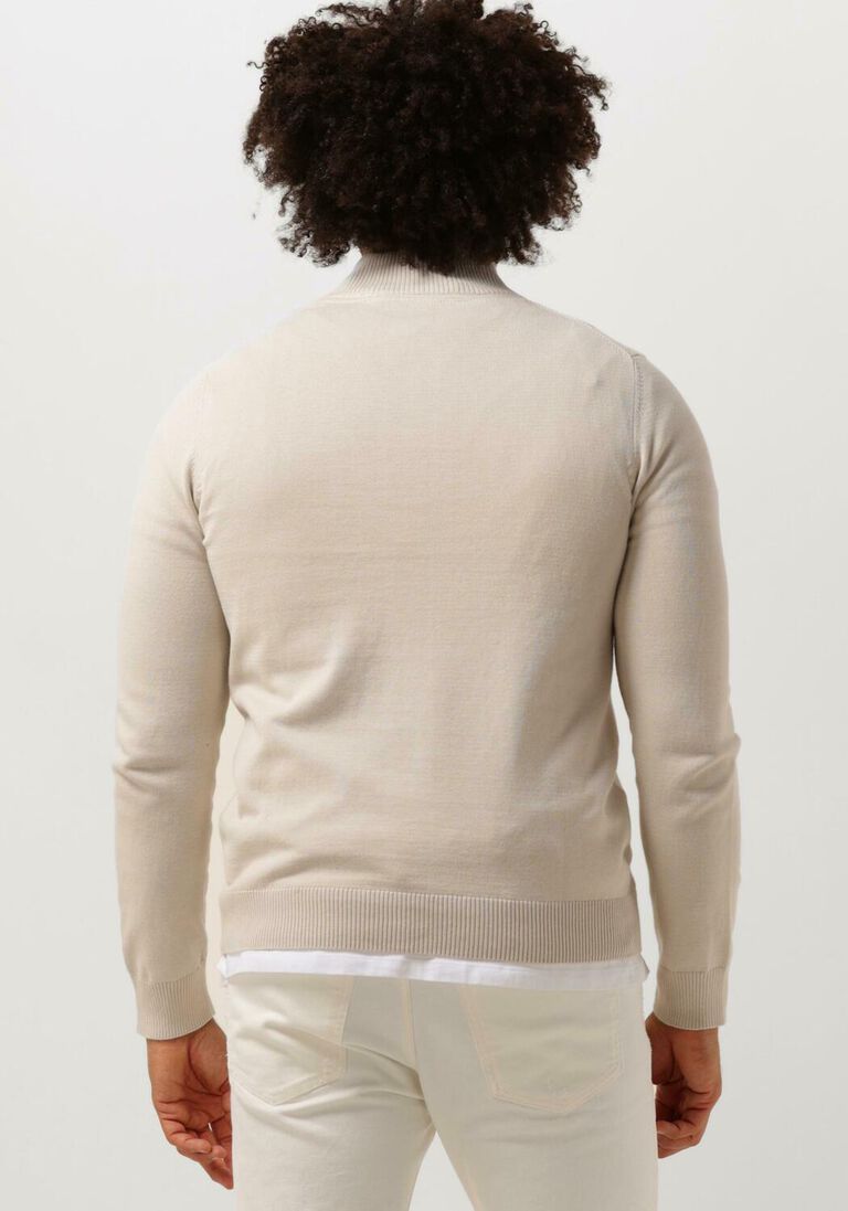 LYLE & SCOTT beige lyle & scott trui quarter zip jumper