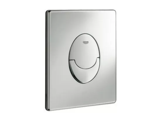 GROHE Pack WC suspendu sans bride Bau Ceramic + abattant + plaque chromée + bâti Grohe