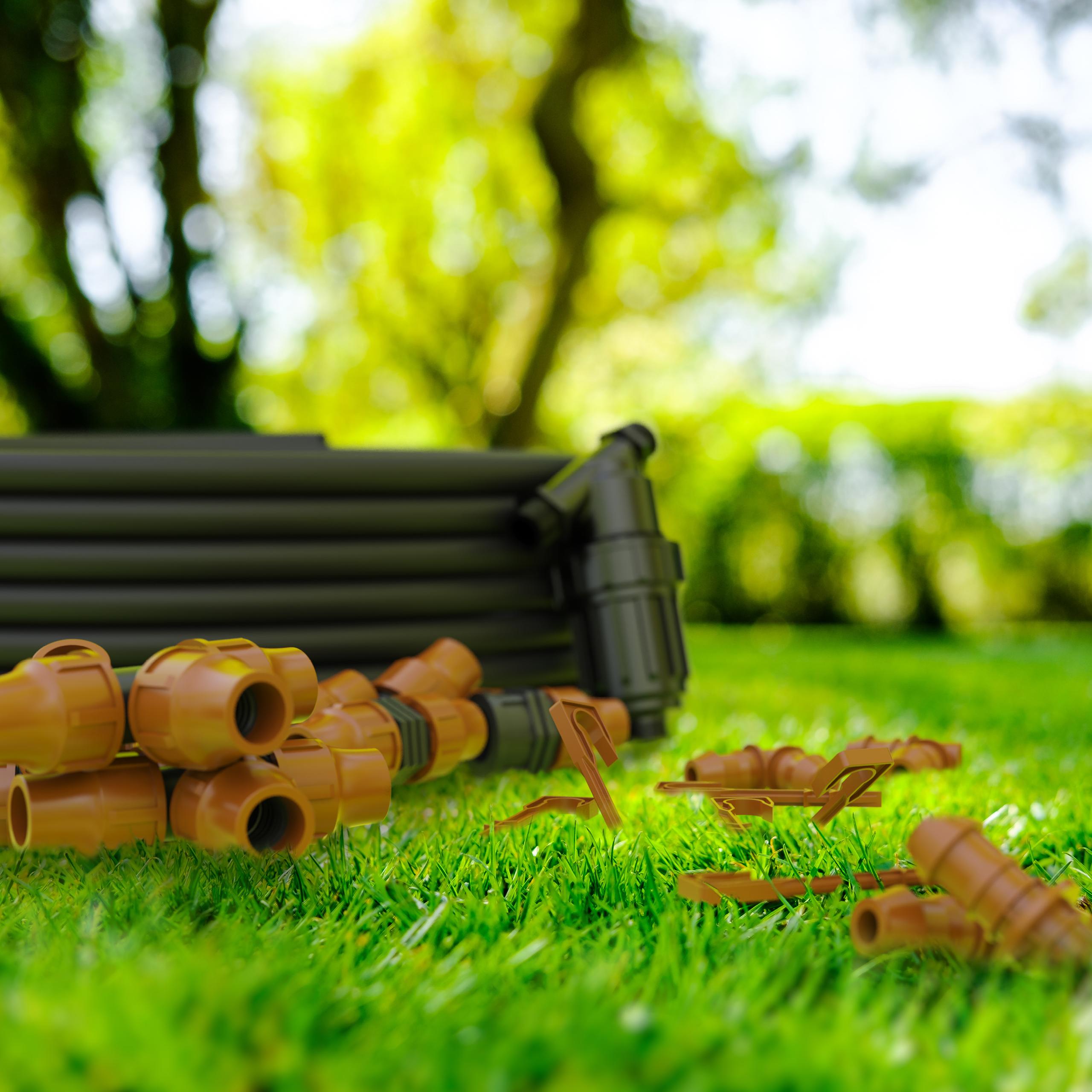 KIRCHHOFF T-Stück für Tröpfchenbewässerung, Schraubverbindung für Drip-Bewässerung, Gartenbewässerung Made in EU