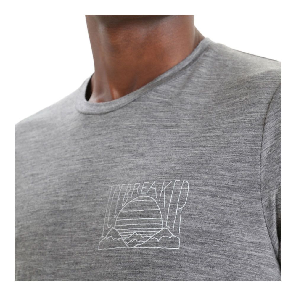 Icebreaker TECH LITE II - Tee-shirt Homme gritstone hthr