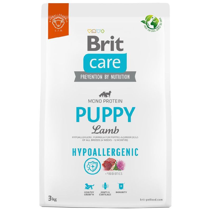 Brit Care Hypoallergenic Puppy agneau, riz