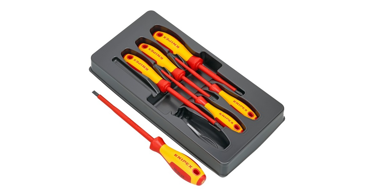KNIPEXSchroevendraaierset 00 20 12 V01 VDE  (Rood/geel, 6-delig)