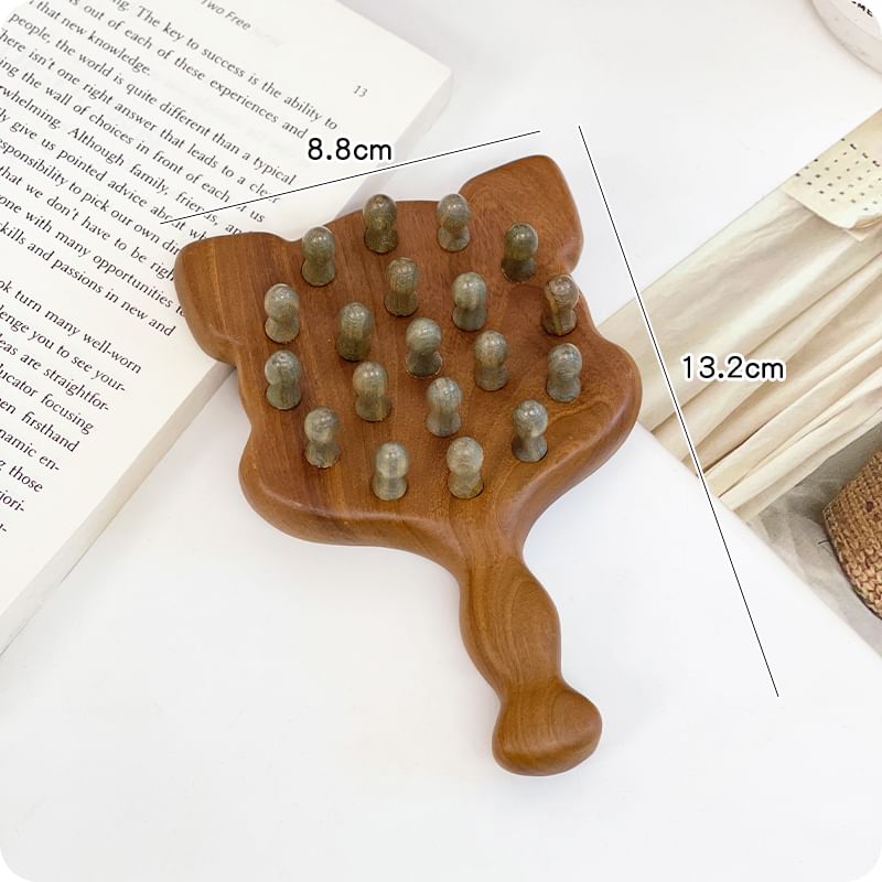 Yunikon - Houten haarborstel in de vorm van een dier (verschillende ontwerpen)