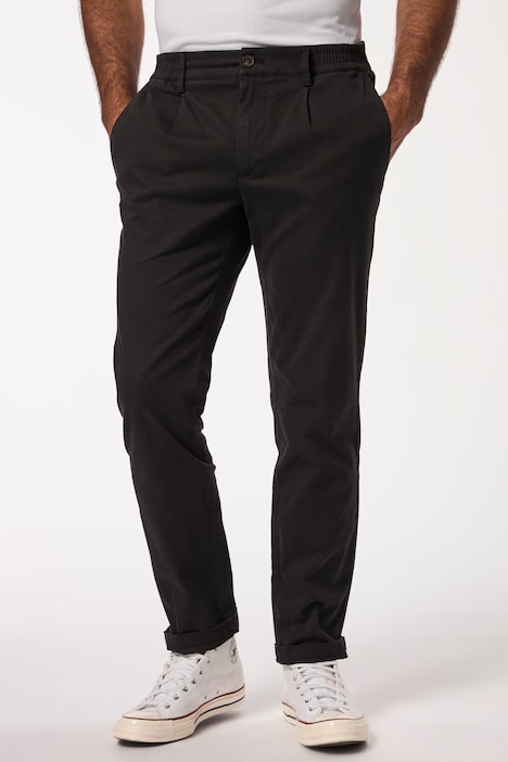 Chino FLEXNAMIC®, elastischer Bund, Bundfalte, Modern Straight Fit