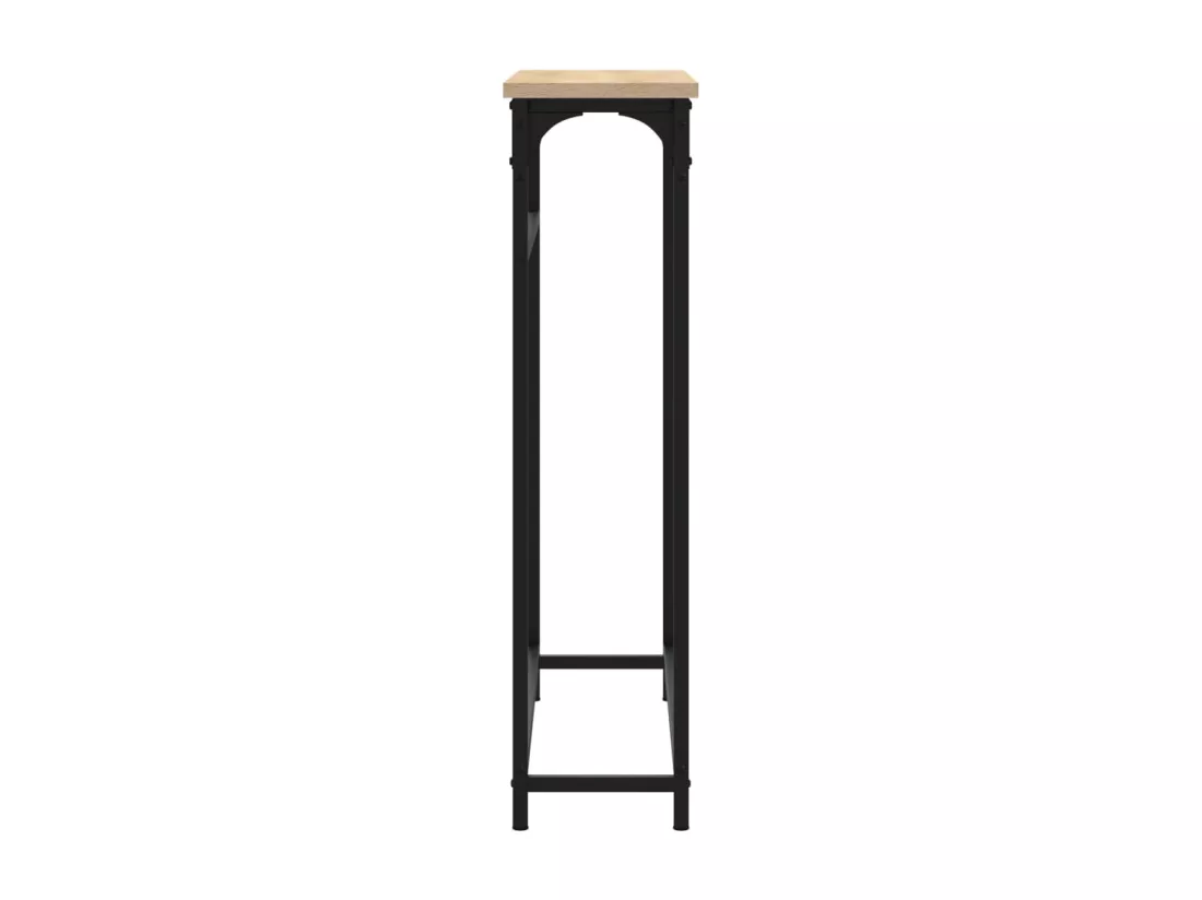 Table console chêne sonoma 75x19,5x75 cm bois d'ingénierie