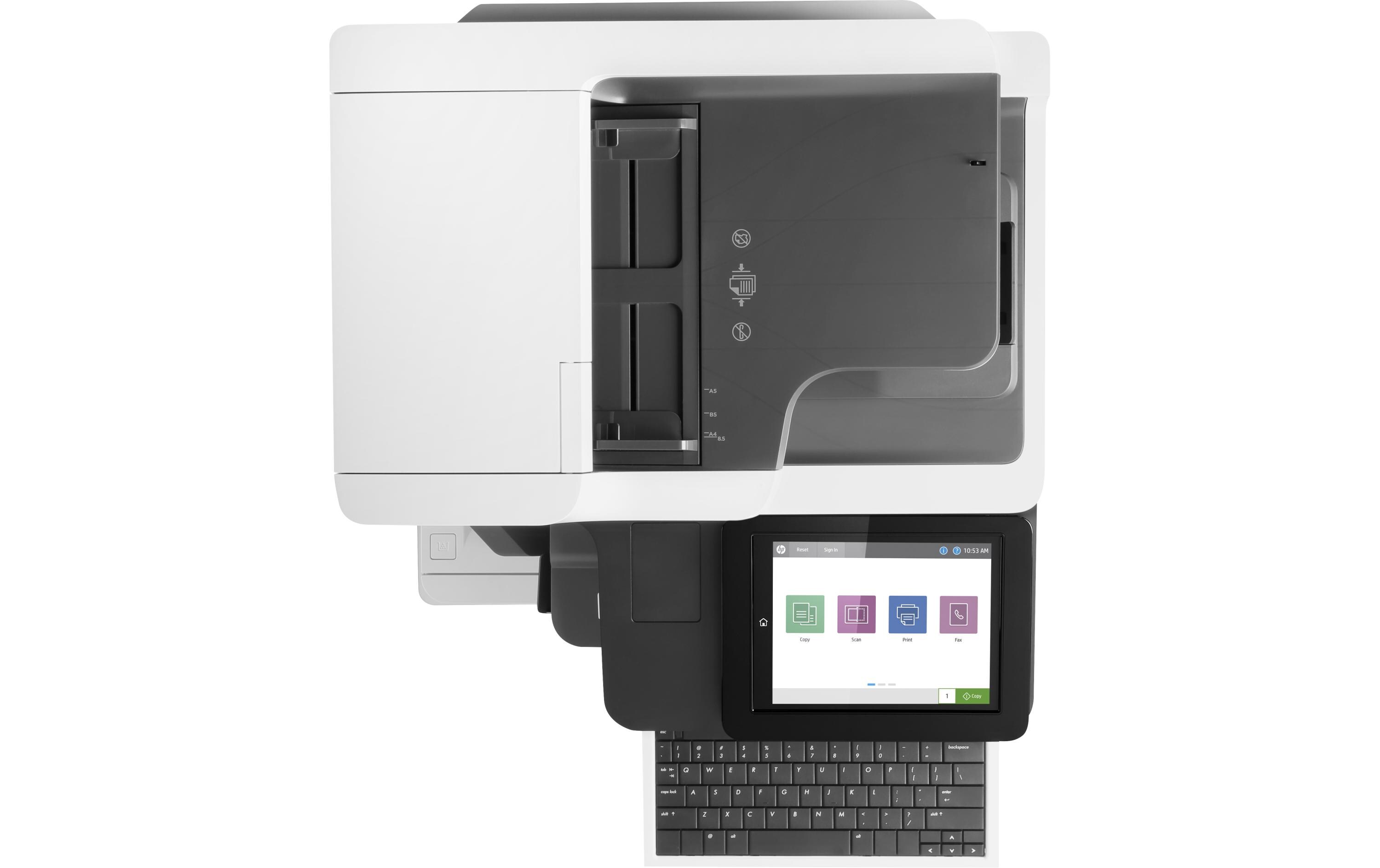 Multifunktionsdrucker LaserJet Enterprise Flow MFP M635z<br>4-in-1-Monolaser-Multifunktionsdrucker für grosse Arbeitsgruppen