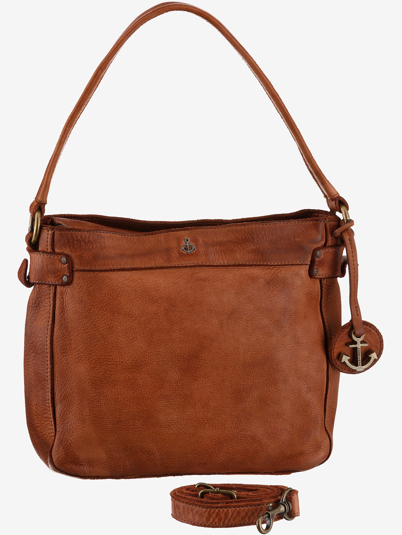 Sac hobo en cuir délavé