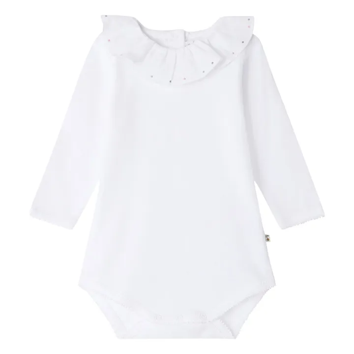 Bonpoint Body Col Brodé April | Blanc