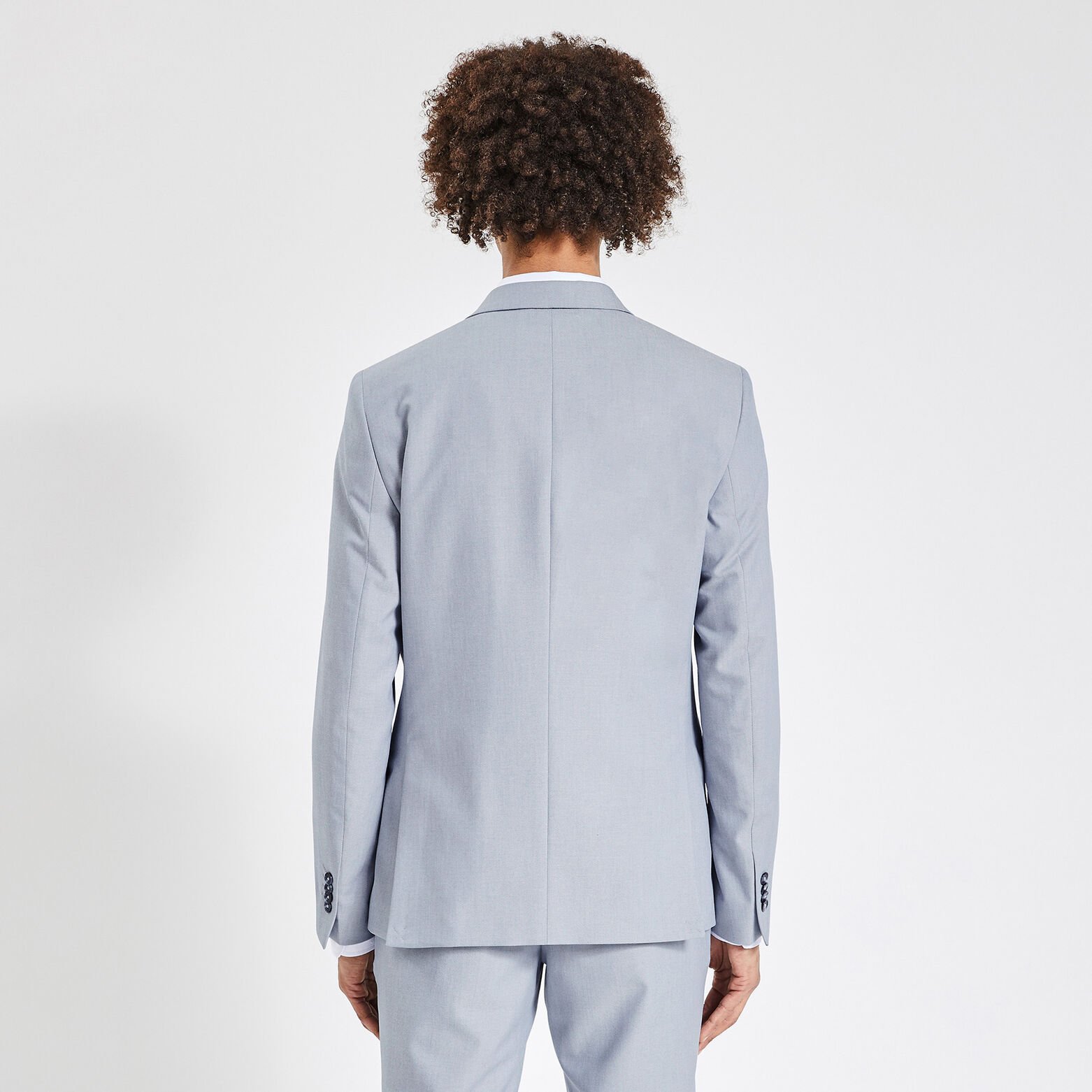 Veste de costume slim bi-ton Bleu moyen