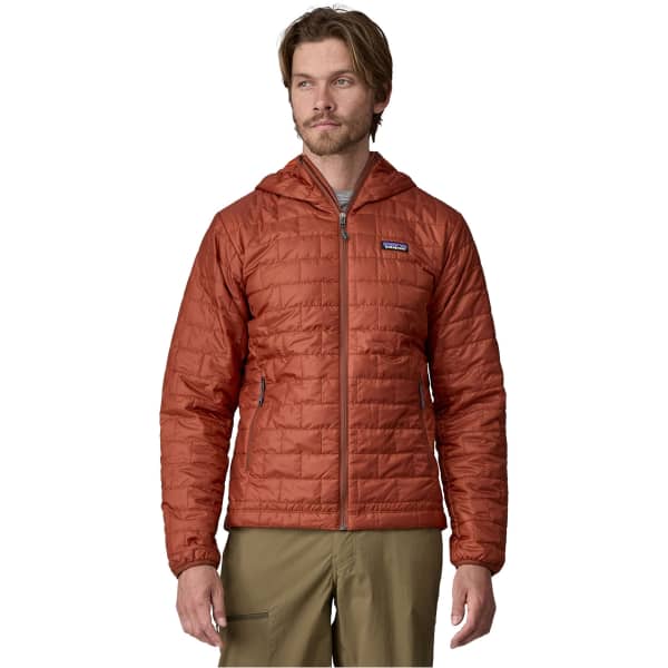 Doudoune randonnée PATAGONIA M'S NANO PUFF HOODY BURNISHED RED