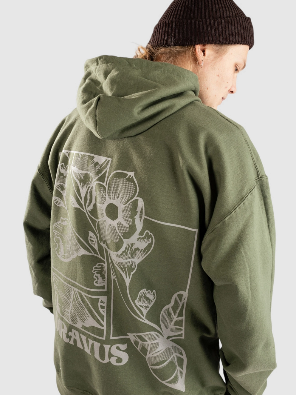Dravus Boxed In Hoodie military green