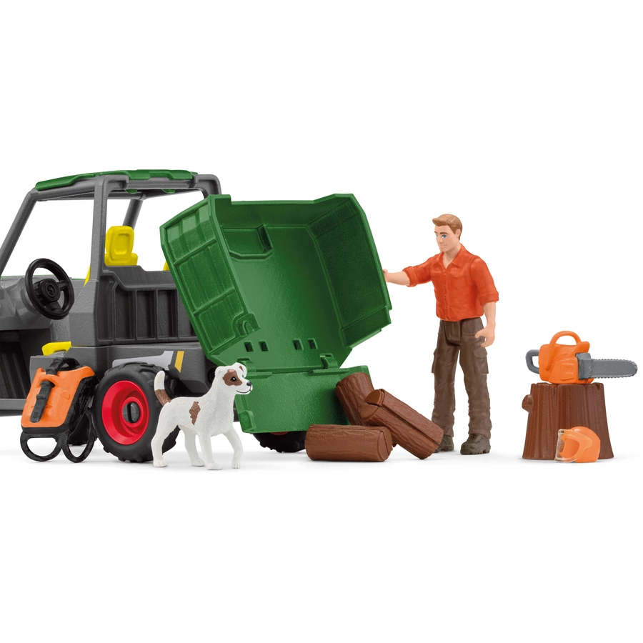 schleich® Waldbauer mit Fahrzeug 42659