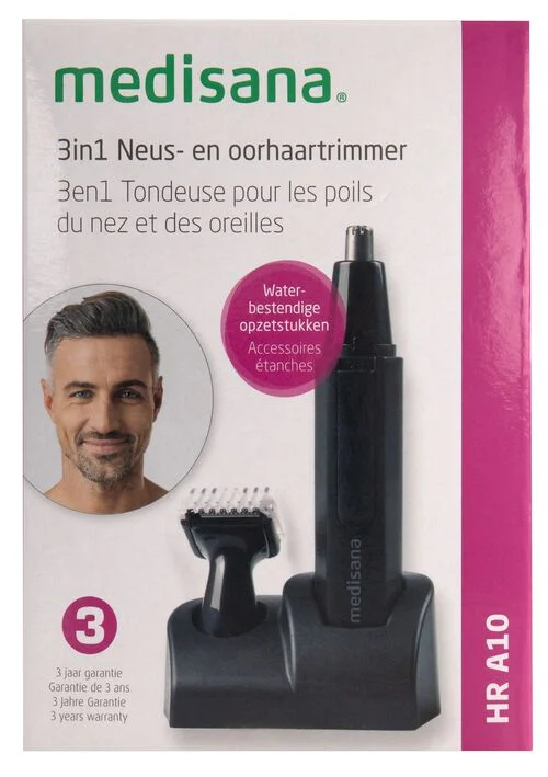 tondeuse 3 en 1 pour les poils du nez et des oreilles Medisana