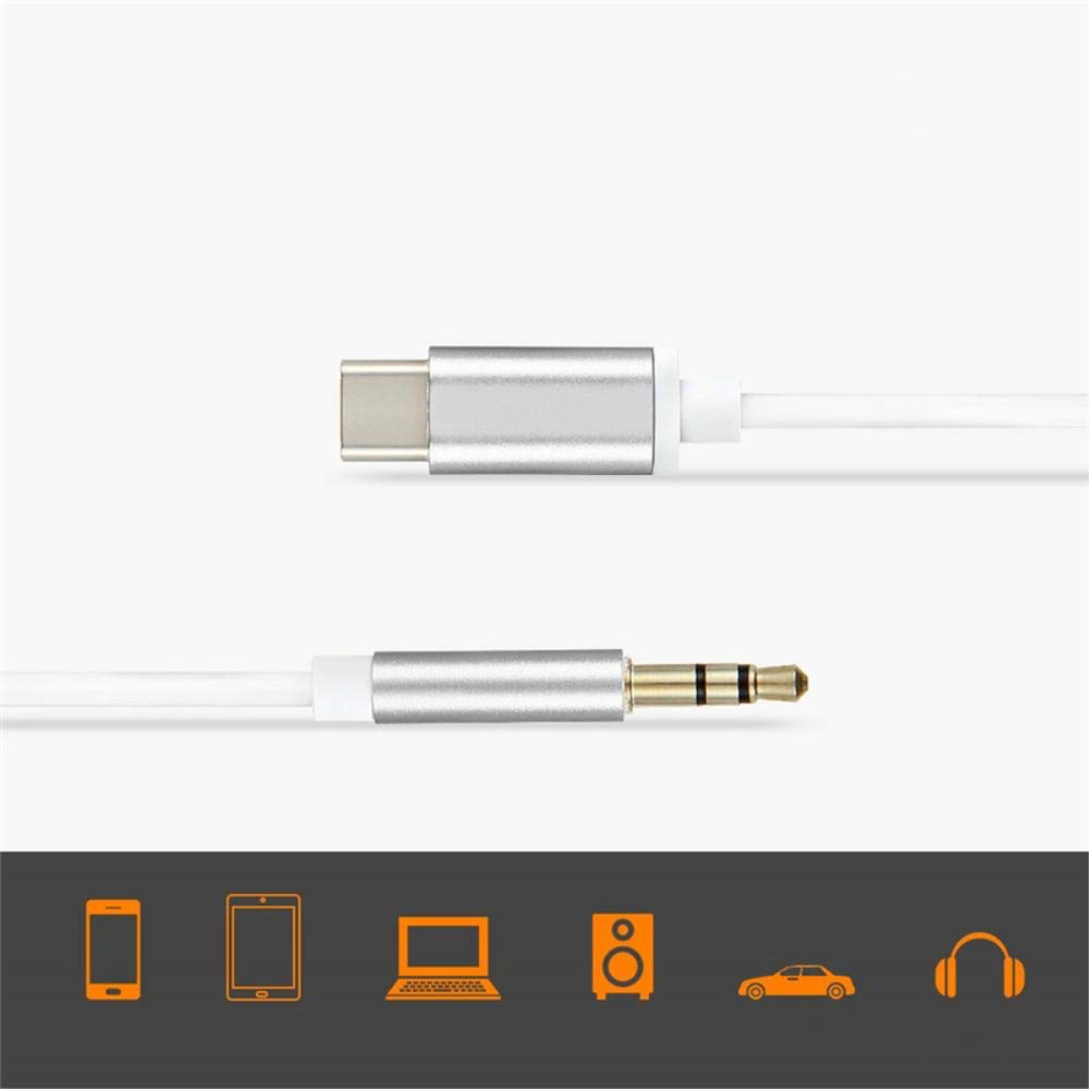 (1m) USB C auf 3.5mm Kopfhöreranschluss AUX Klinkenstecker - Gold