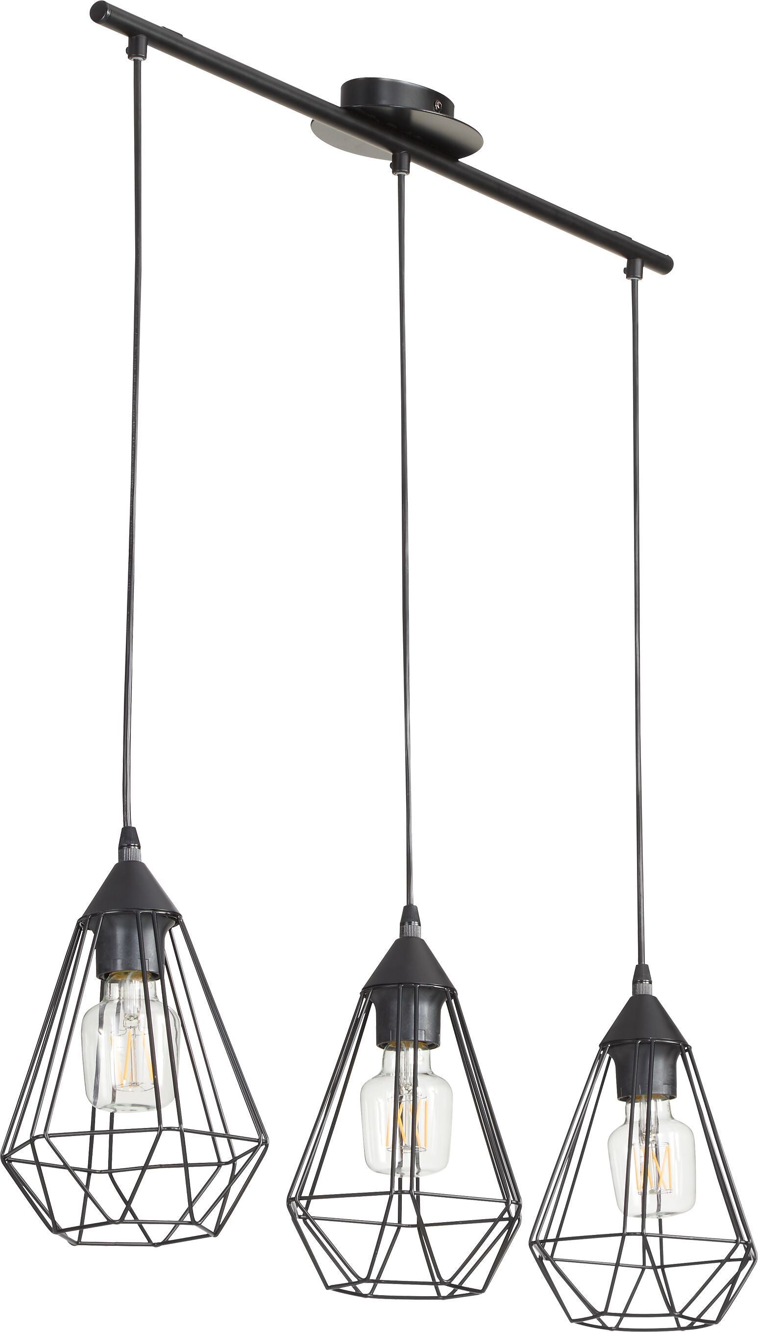TARBES Pendelleuchte - Schwarz / B: 79.0 cm x T: 17.5 cm x H: 110.0 cm