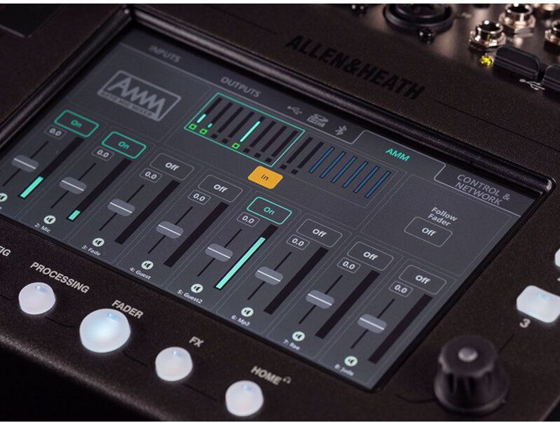 Allen & Heath CQ12T - Digitale Mixer - 10 Kanaals - Compact