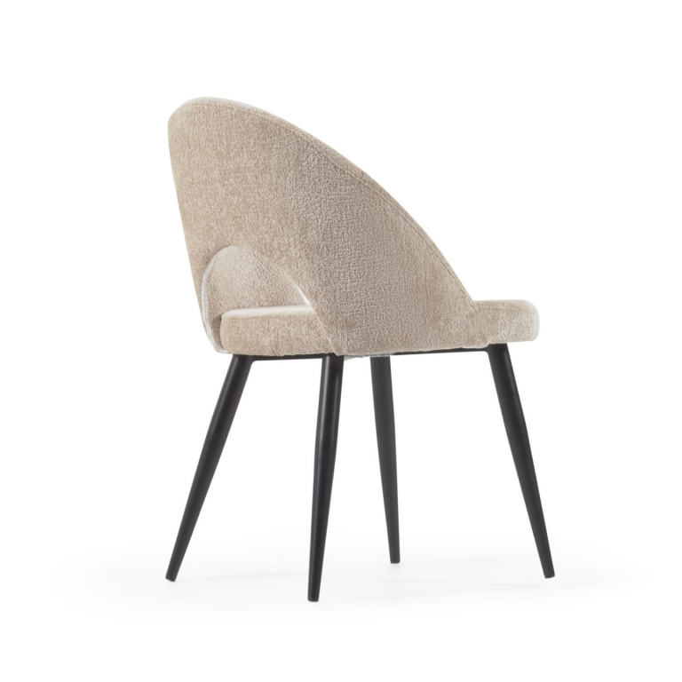 Kave Home Mael eetkamerstoel chenille beige
