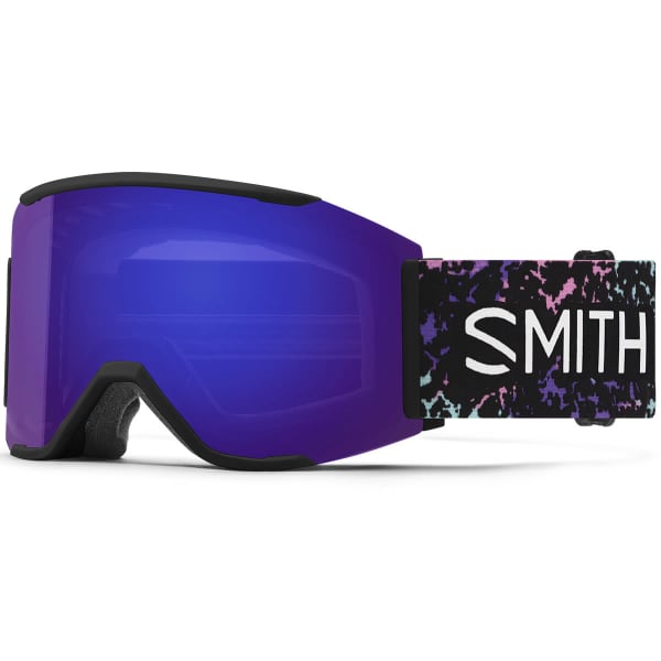 Masque de ski SMITH SQUAD MAG BLACK STUDY HALL CHROMAPOP EVERYDAY VIOLET MIRROR