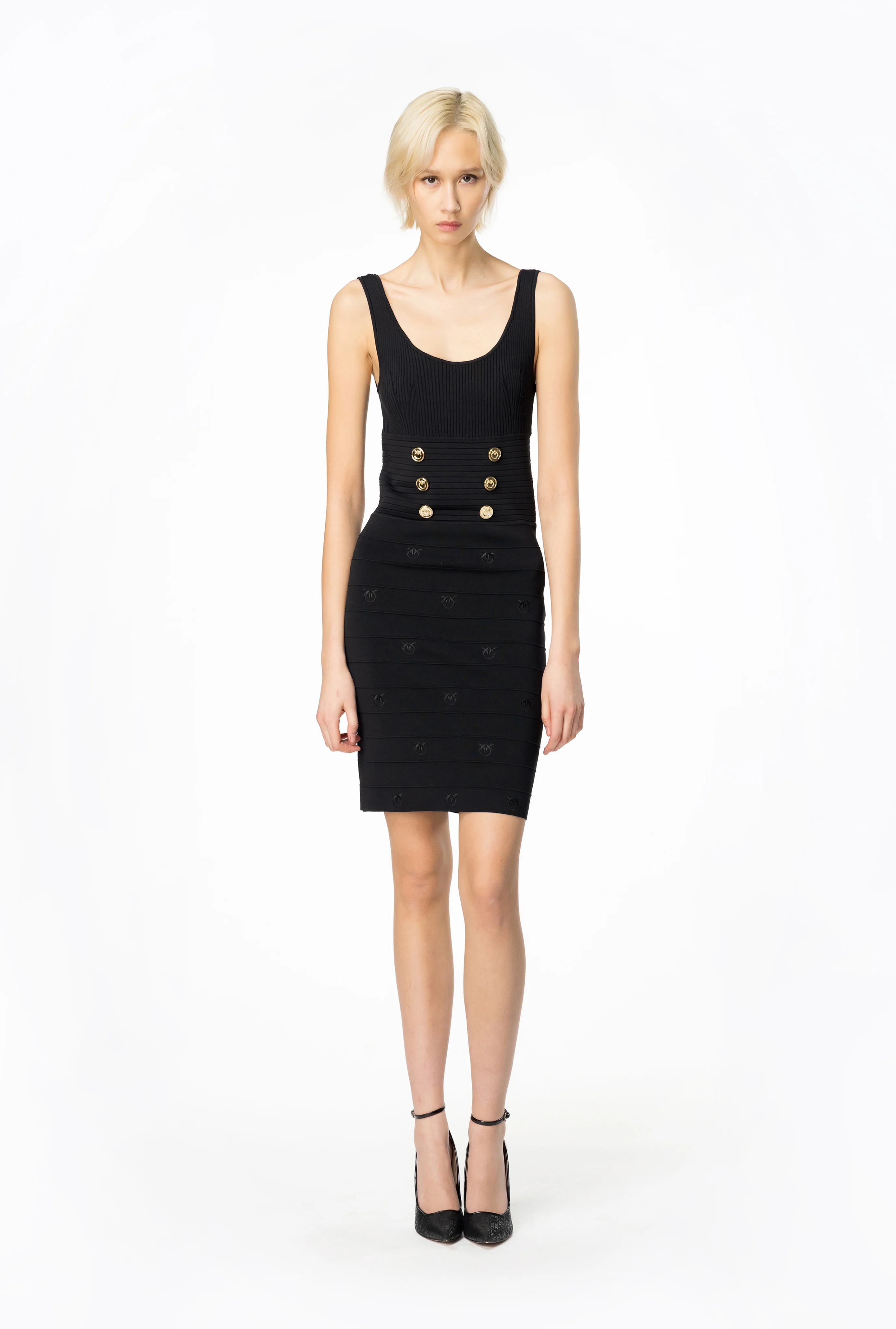 Mini-robe love birds | Noir