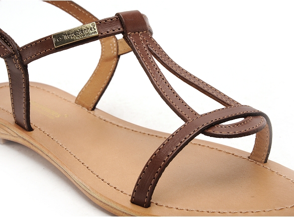 Les tropeziennes nu pieds plats femme hamess f marron