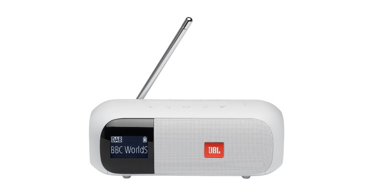 JBLTuner 2 radio  (Wit, Bluetooth 4.2, FM, DAB+, IPX7-waterproof)