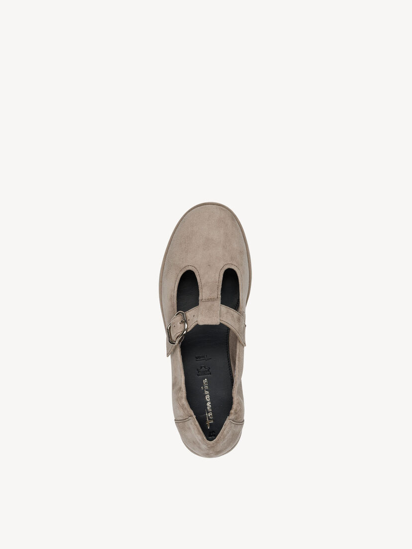 Leren Ballerina - beige