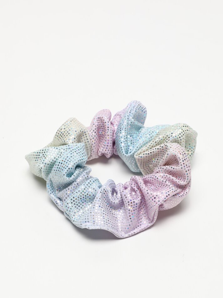 Conjunto de biquíni e elástico de cabelo de duas peças - Rosa Pastel