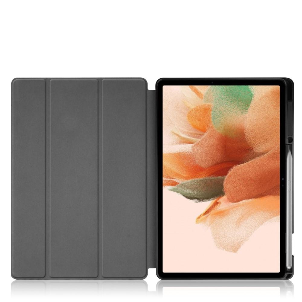 Samsung Galaxy Tab S7 FE 5G Leder Tasche Smart Cover Schutzhülle   S-Pen Halterung - Don't Touch Me