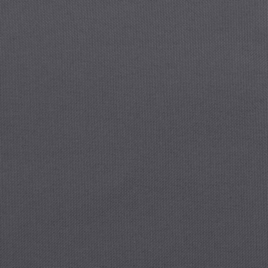 Coussins de banc de jardin 2 pcs anthracite tissu oxford