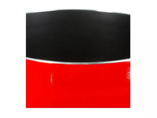 Casserole en aluminium - D. 20 cm - À induction - Rouge