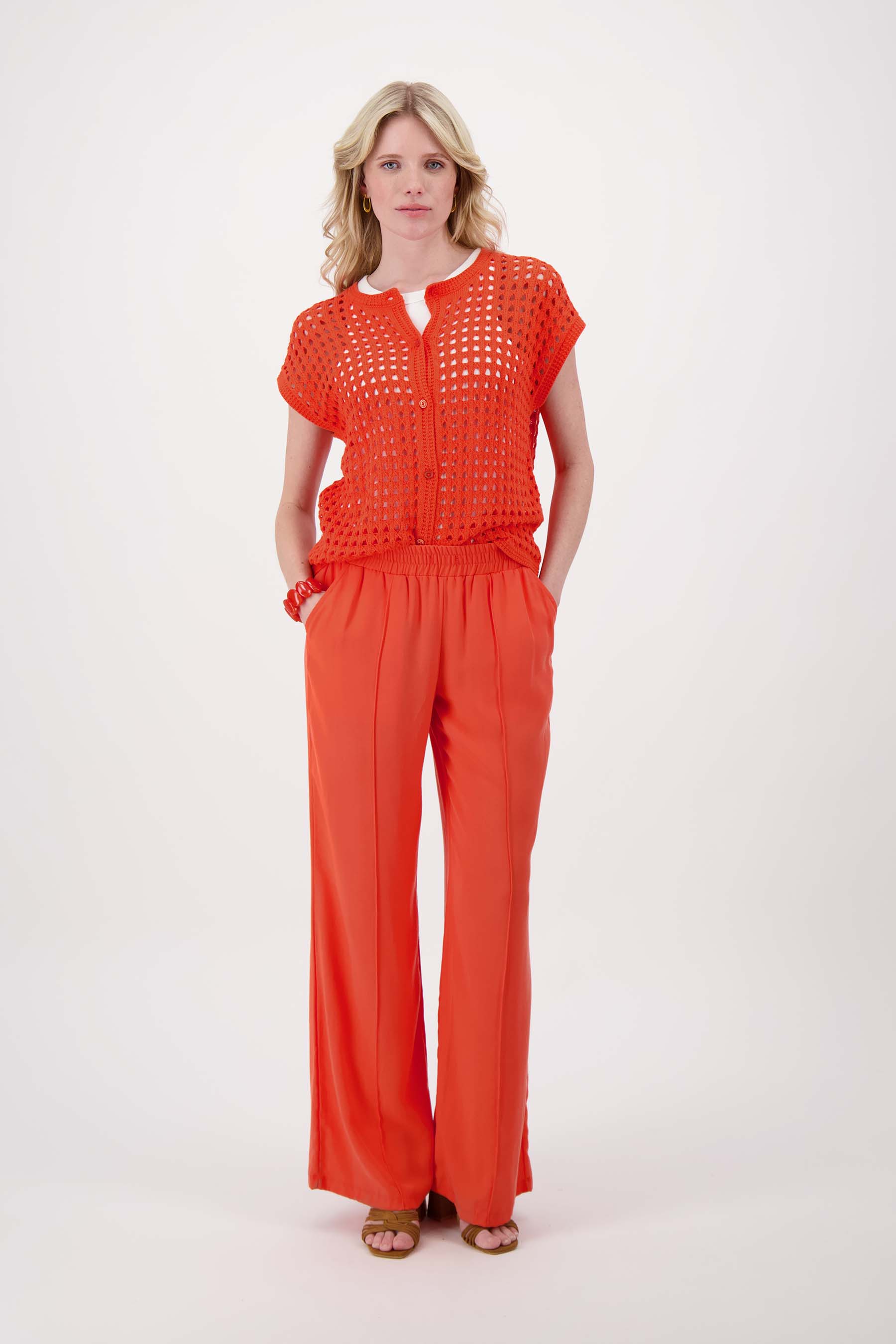 lyocell twill fladder broek