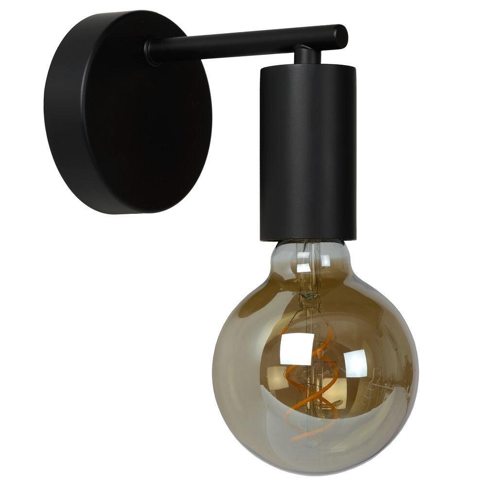 Leanne wandlamp in zwart E27
