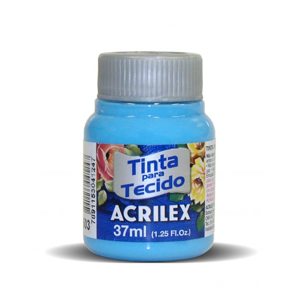 Acrilex Tinta Tecido Fosca 04140/503 Azul Celeste 37 ml