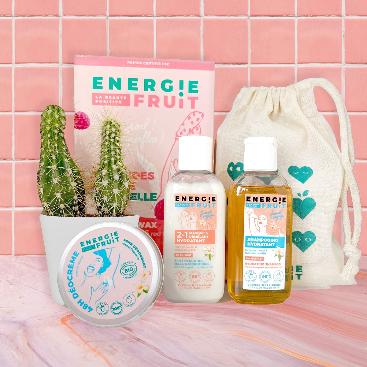 Trousse essentiels voyage - Monoï - Corps & cheveux - 4 produits