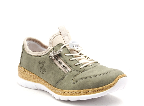 Rieker basses femme n42go kaki