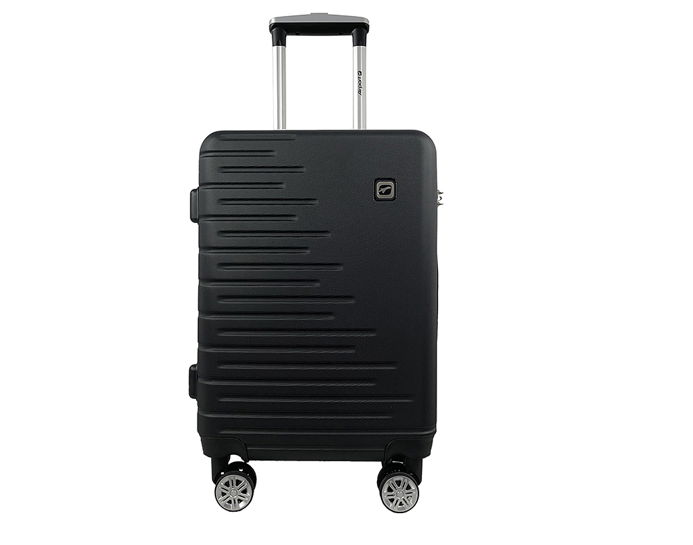 MALA DE CABINE RÍGIDA AIRPORT PRETO 8 RODAS 55CM