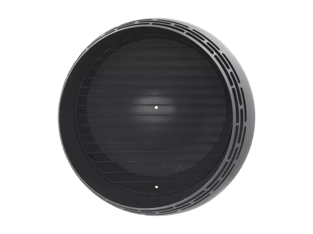 Brasero sphère design en métal Noir - Ajouré pointillés